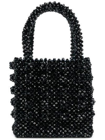 Shrimps Antonia Faux-pearl Embellished Bag In Black