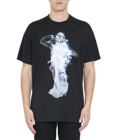 Givenchy Cuban Fit Angel Cotton T shirt In Nero ModeSens