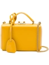 Mark Cross Top Handle Clutch Bag In Yellow