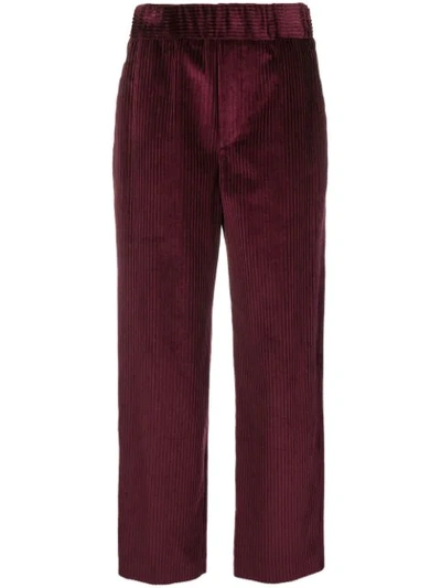 Isabel Marant Corduroy Trousers In Red