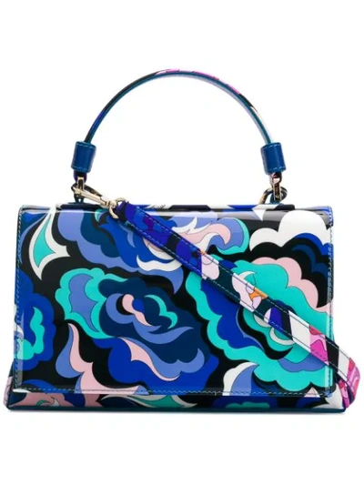 Emilio Pucci Printed Mini Satchel - Blue