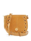 See By Chloé Kriss Mini Suede And Leather Cross-body Bag In Yellow