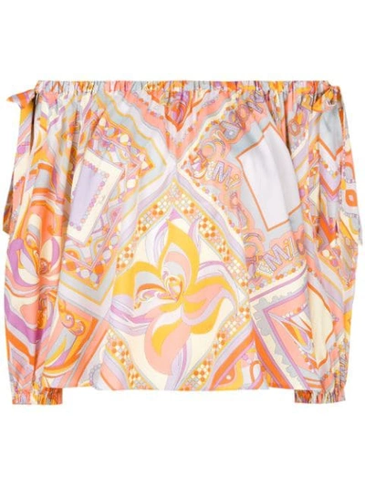 Emilio Pucci Off-the-shoulder Top - Yellow
