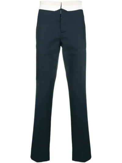 Maison Margiela Classic Tailored Trousers Caramelo In Blue