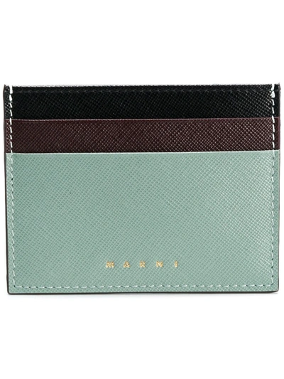 Marni Slim Card Holder In Green