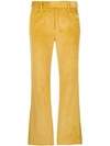 Isabel Marant Corduroy Trousers In Yellow & Orange