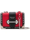 Prada Mini Cahier Crossbody Bag In Red