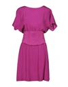 Pinko Short Dresses In Garnet
