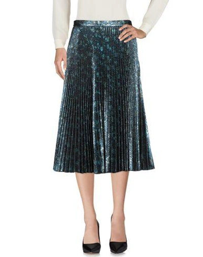 Prada Midi Skirts In Blue