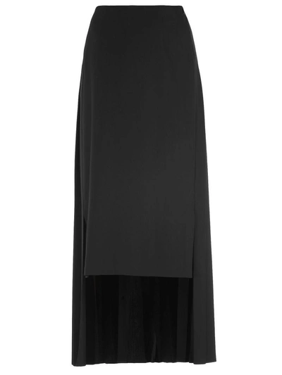 Maison Margiela Wool Blend Skirt In Black