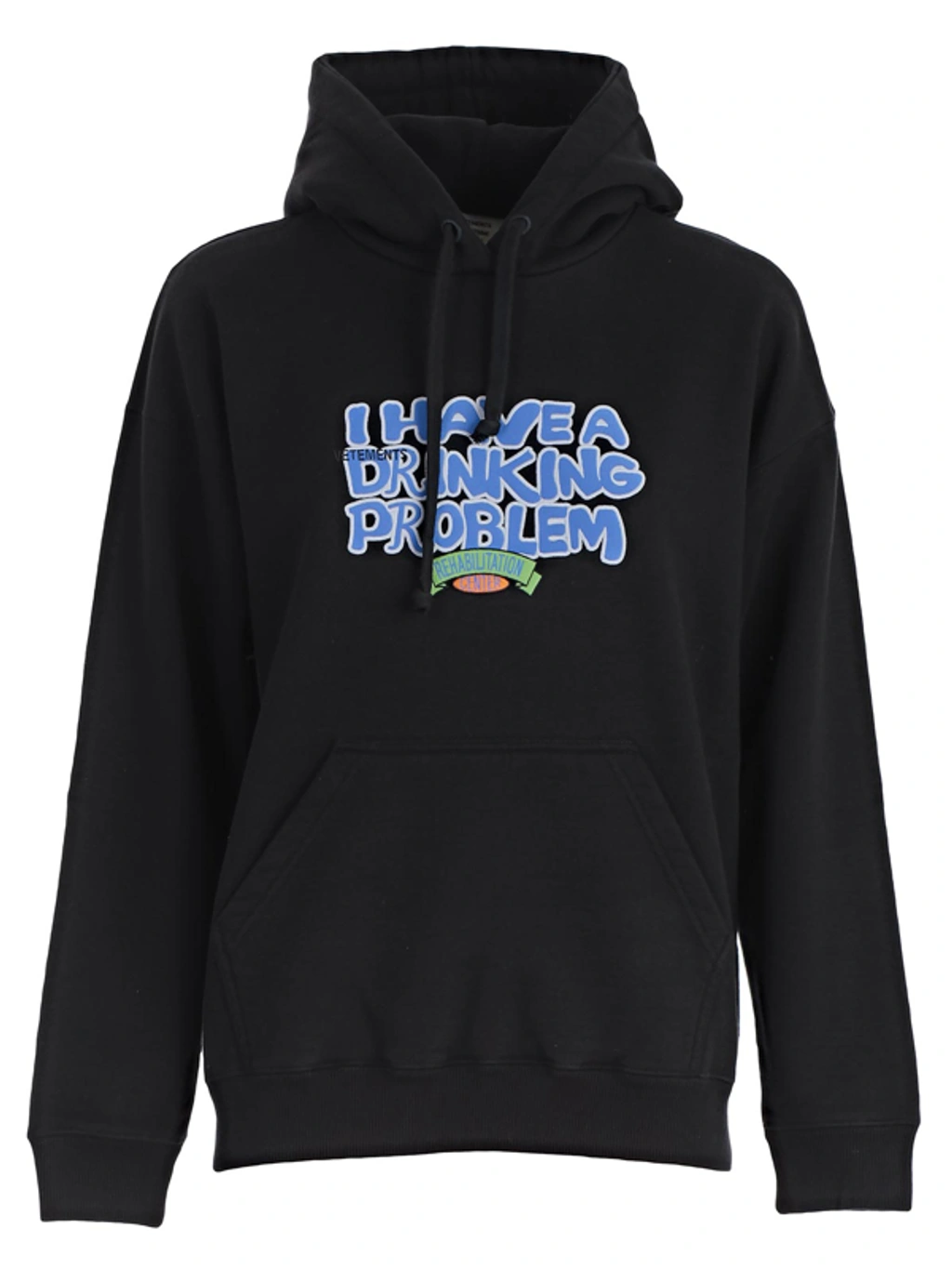 Vetements I Have A Drinking Problem Hoodie In Black | ModeSens