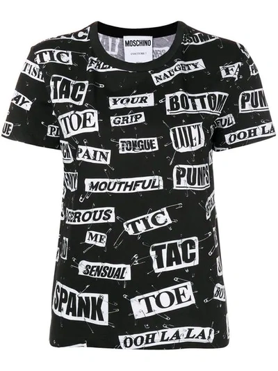 Moschino Printed T-shirt In Multicolor