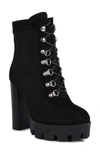 Rag & Co Quilted Platform Bootie In Black