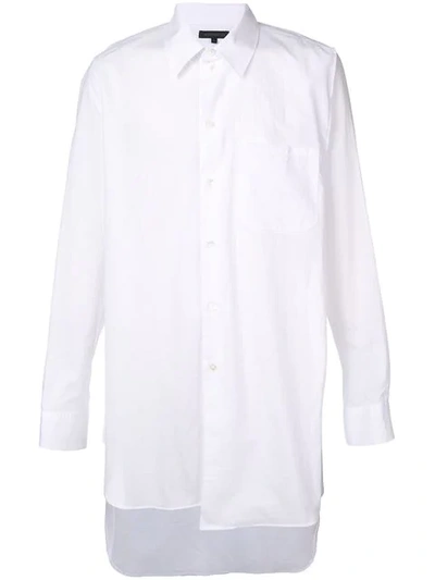 Ann Demeulemeester Asymmetric Longline Shirt - White