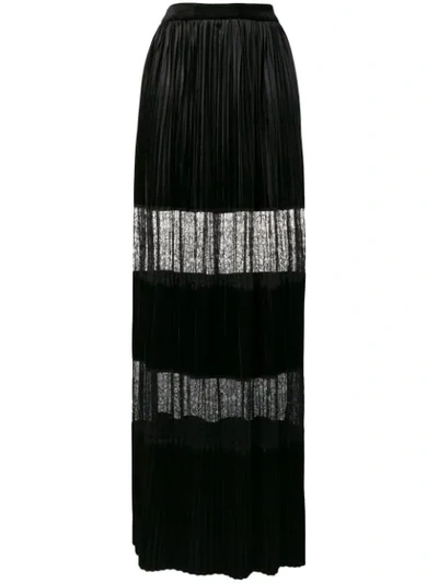 Blumarine Lace-embellished Maxi Skirt - Black