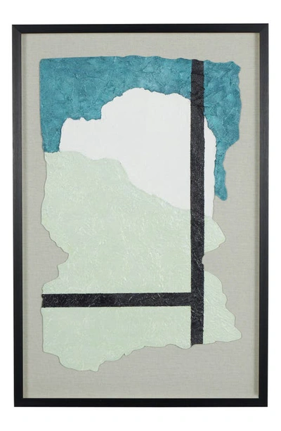 Vivian Lune Home Abstract Canvas Framed Wall Art In Gray
