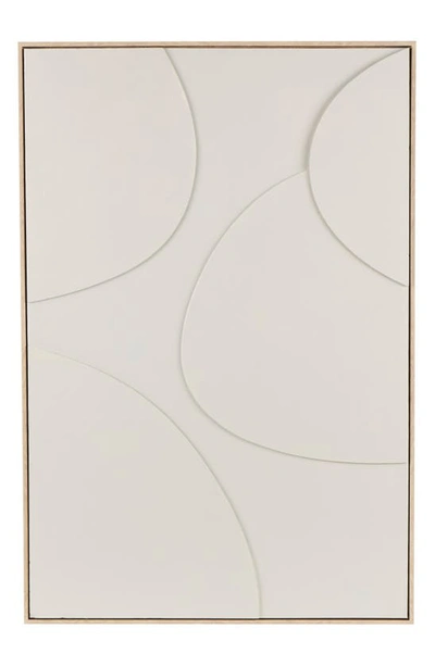 Ginger Birch Studio Abstract Framed Wall Art In Pale Beige