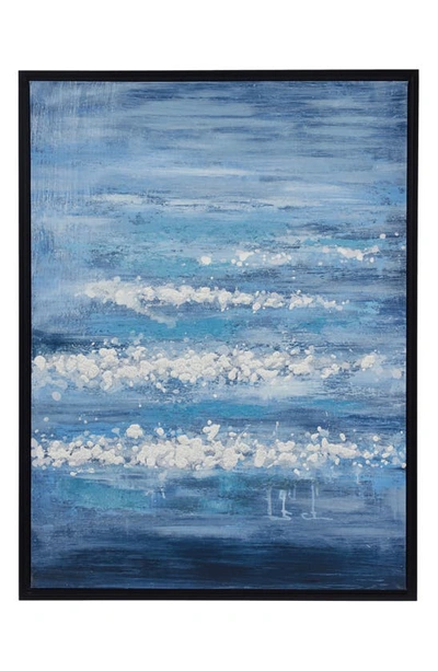 Cosmo By Cosmopolitan Beach Canvas Framed Wall Art In Blue