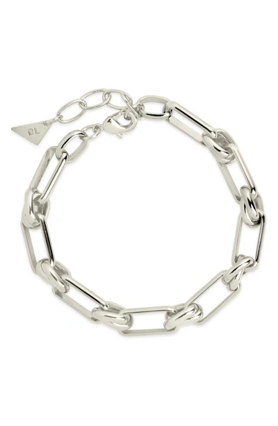 Sterling Forever Wilma Chain Link Bracelet In Silver