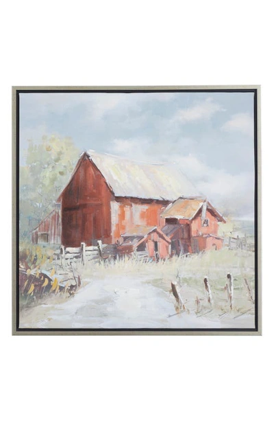 Sonoma Sage Home Farmhouse Canvas Framed Wall Art In Blue
