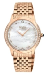 Gevril Airolo Swiss Quartz Diamond Dial Watch, 36mm In White/ White