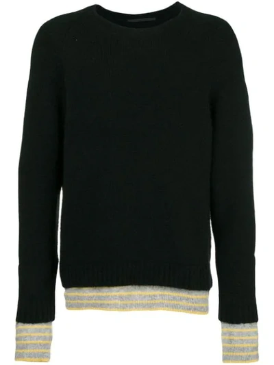 Haider Ackermann Double Knit Sweater In Black