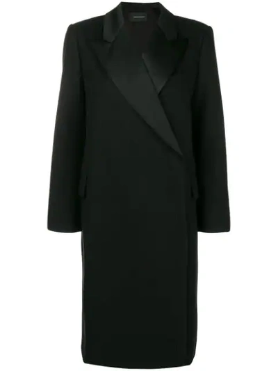 Cedric Charlier Cédric Charlier Double-breasted Coat - Black