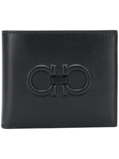 Ferragamo Gancini Wallet In Black (black)