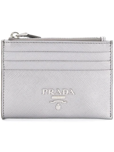 Prada Zipped Wallet - Metallic