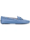 Tod's Front-bow Loafers In Blue