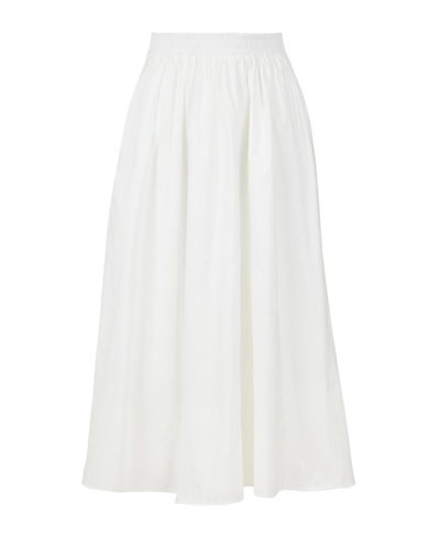 Nocturne Women's White Pull-on Maxi Skirt