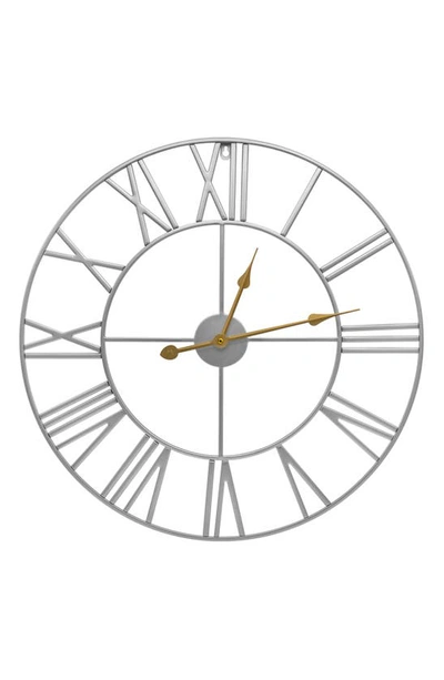Sorbus Decorative Wall Clock In Silver