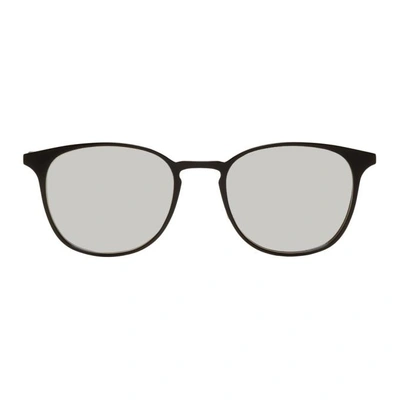 Garrett Leight Black Kinney M 52 Sunglasses In Black/black