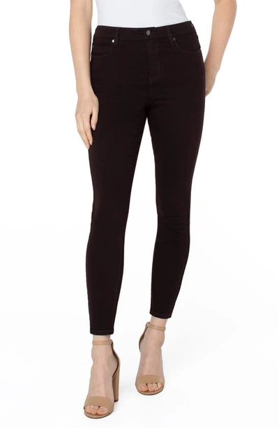 Liverpool Los Angeles Abby High Waist Ankle Skinny Jeans In Molasses