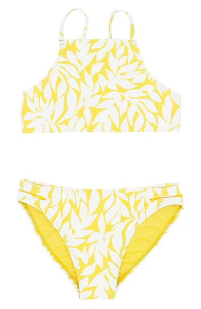 Feather 4 Arrow Kids' Sunray Bikini Two-piece Swimsuit In Sunshine