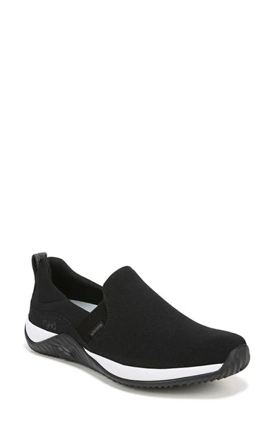 Ryka Echo Knit Slip-on Sneaker In Black Fabric
