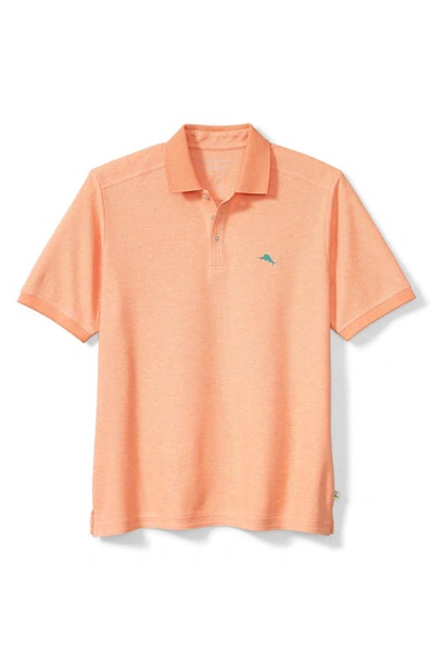 Tommy Bahama Emfielder 2.0 Polo In Peach M Heather