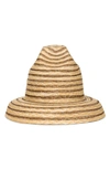 Cult Gaia Magda Stripe Straw Hat In Multi