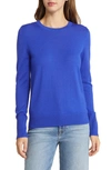 Caslon Wool Blend Crewneck Sweater In Royal Neon