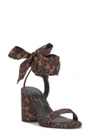 Jessica Simpson Cadith Ankle Wrap Sandal In Natural Satin