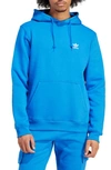 Adidas Originals Essential Cotton Blend Hoodie In Blue