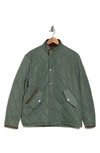 Robert Graham Diamond Quilted Travel Jacket In Green