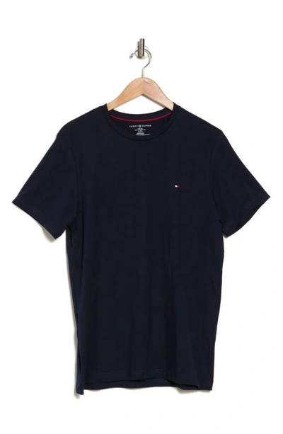 Tommy Hilfiger Core Flag Crewneck Tee In Navy