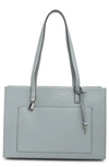 Marc Jacobs Leather Work Tote Bag In Rock Grey