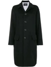 Dsquared2 Single-breasted Coat In 900 Black