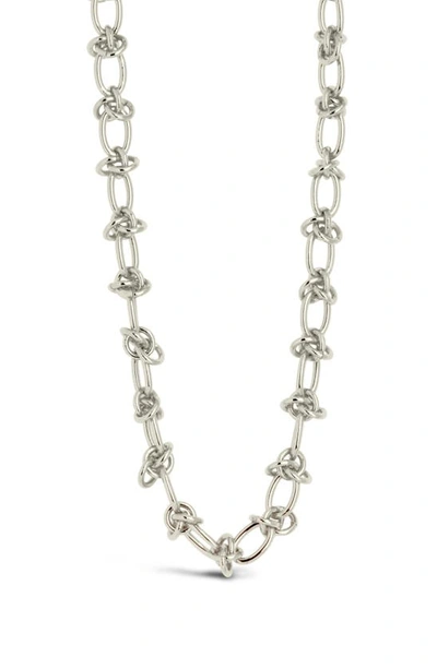 Sterling Forever Zoya Chain Necklace In Metallic
