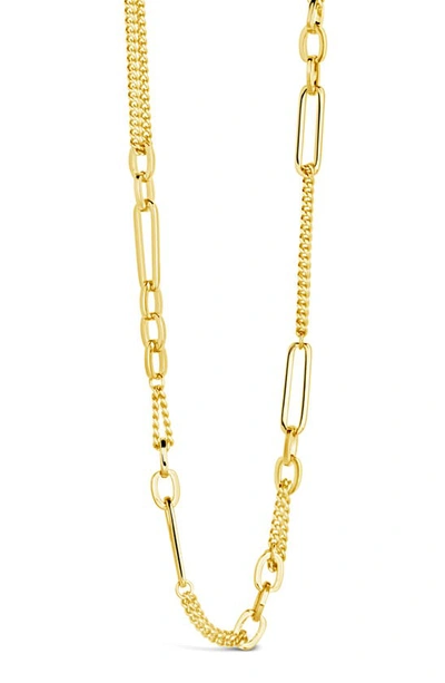 Sterling Forever Rowena Chain Link Necklace In Gold