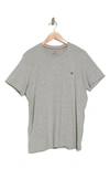 Tommy Hilfiger Core Flag Crewneck Tee In Grey Heather