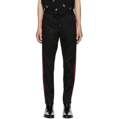 Dolce & Gabbana Dolce And Gabbana Black Striped Trousers In N0000 Blk
