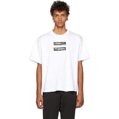 Doublet White No Image Lenticular T-shirt